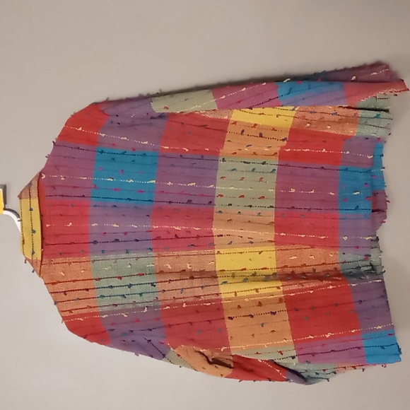 Multicolor Patchwork Button-Front Jacket - Picture 2 of 9